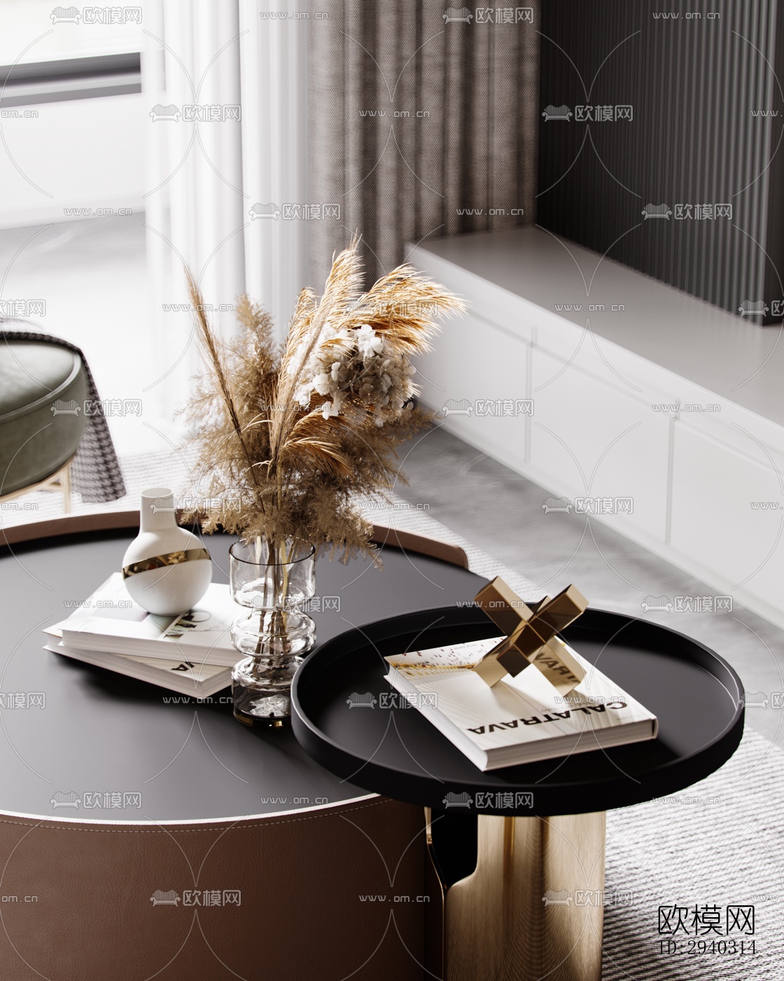 现代平层效果图下载（渲染图9）