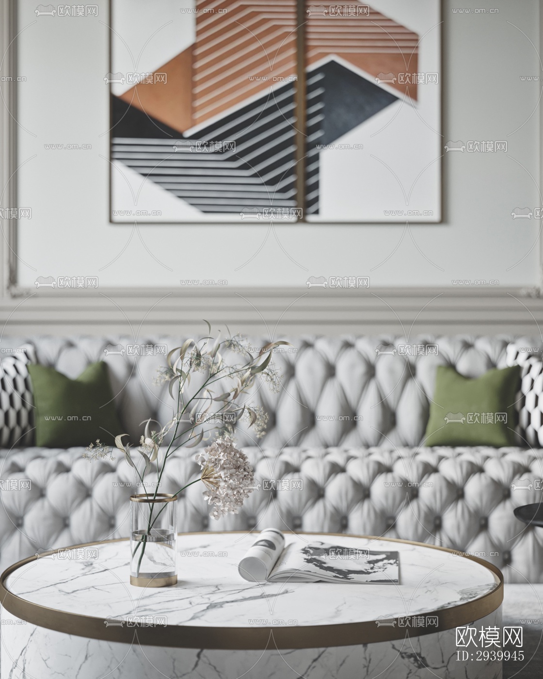 欧式复式效果图下载（渲染图14）