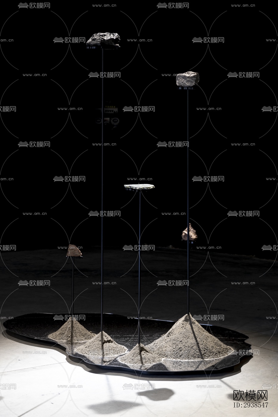 工业风展览展厅效果图下载（渲染图2）