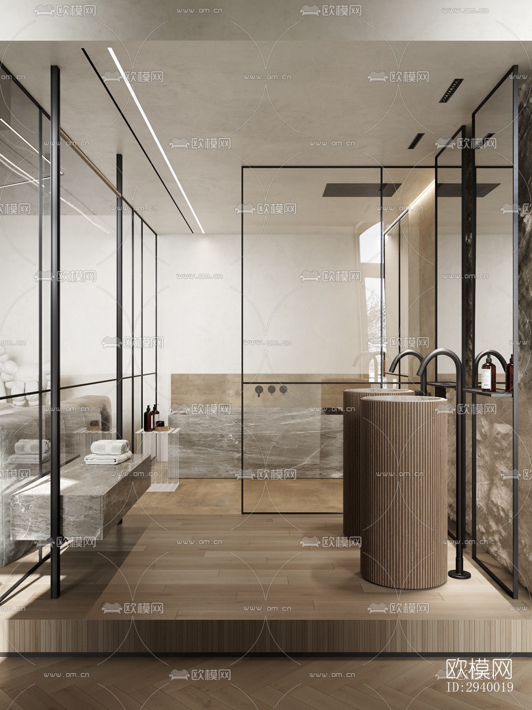 侘寂平层效果图下载（渲染图20）