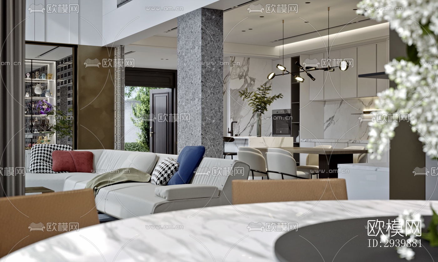 现代别墅效果图下载（渲染图6）