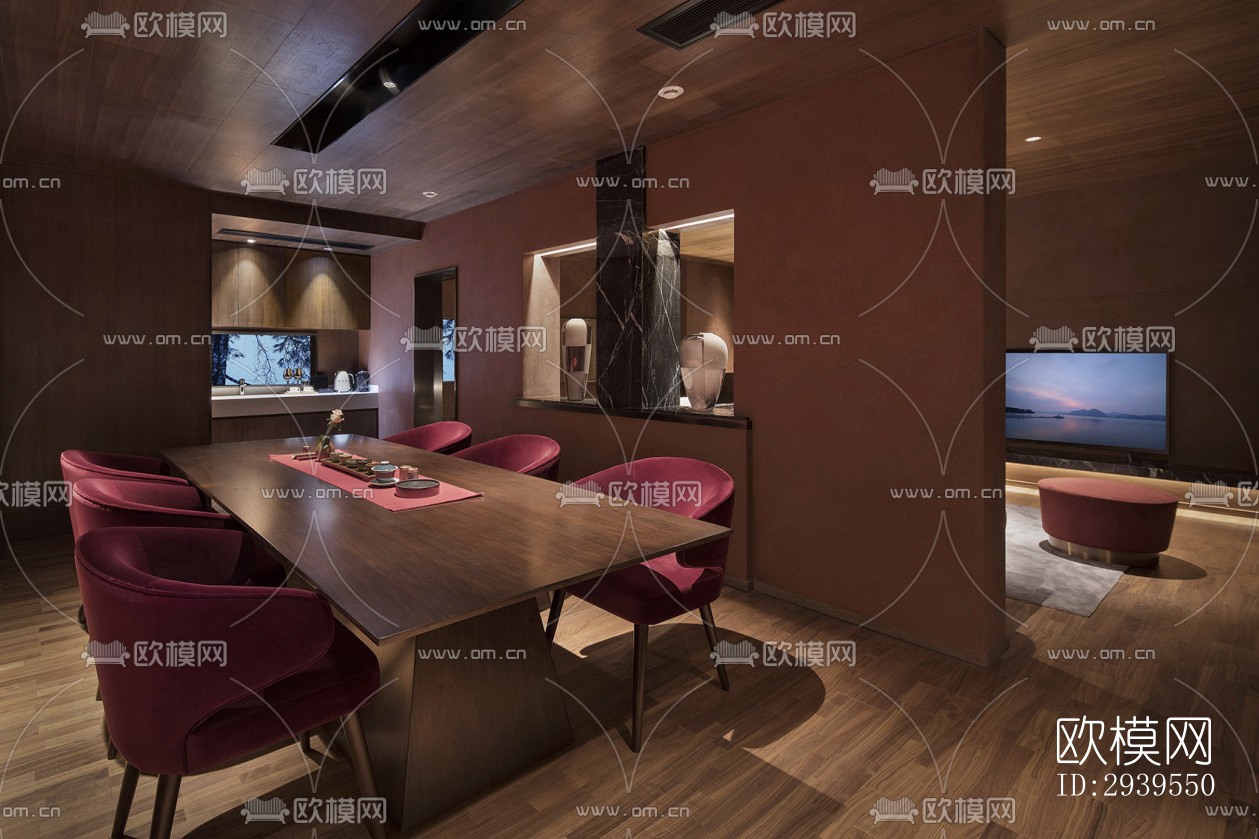 现代酒店民宿效果图下载（渲染图2）