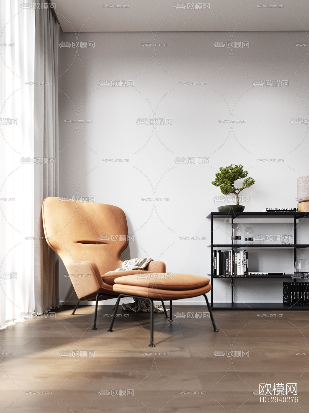 现代平层效果图下载（渲染图19）