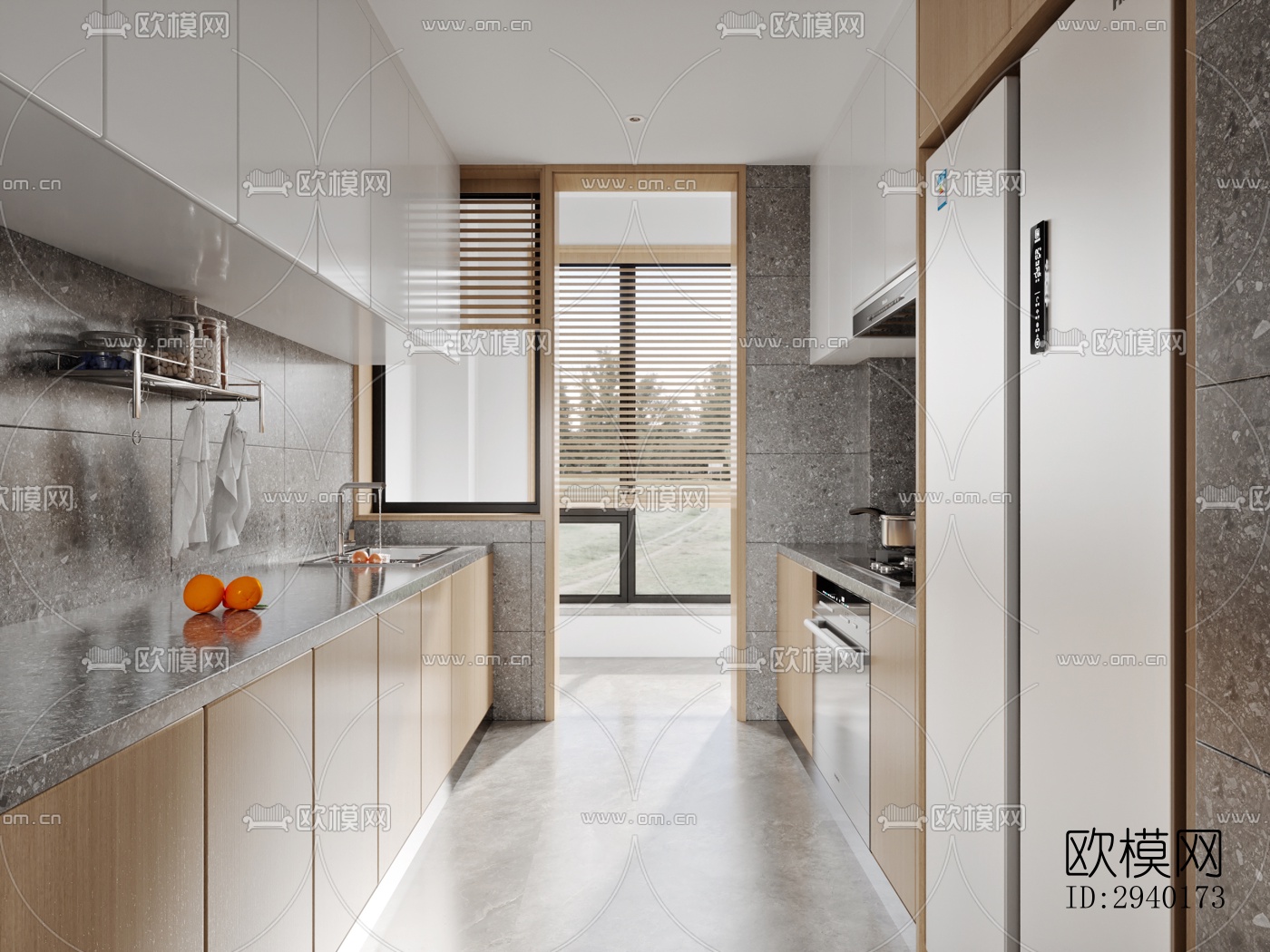 新中式平层效果图下载（渲染图17）