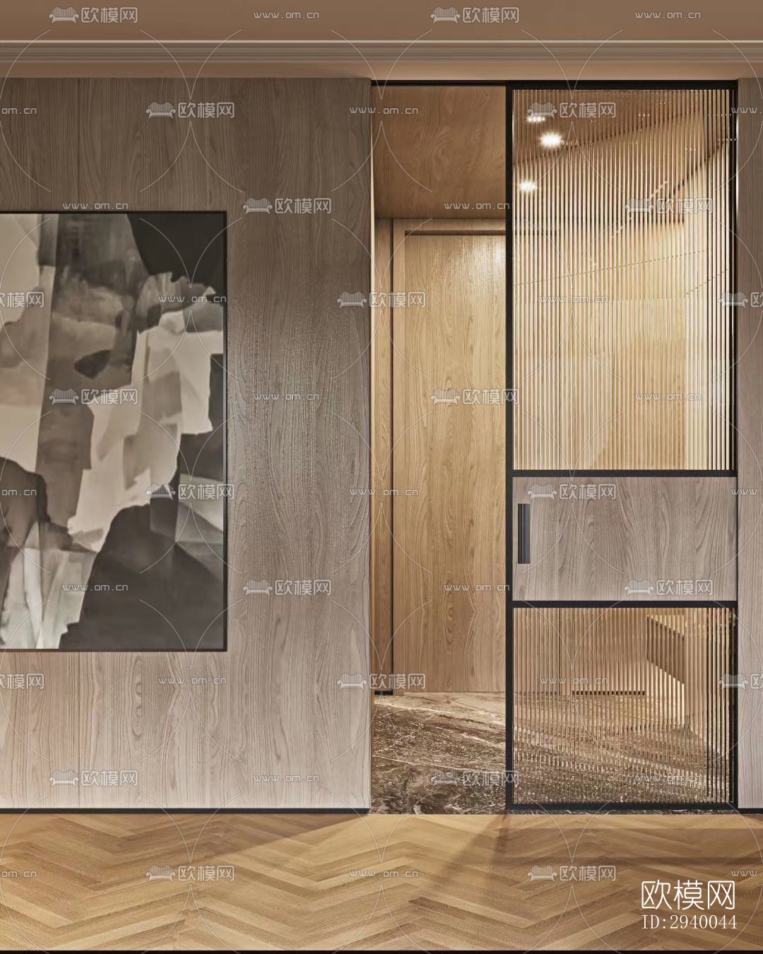 侘寂平层效果图下载（渲染图7）