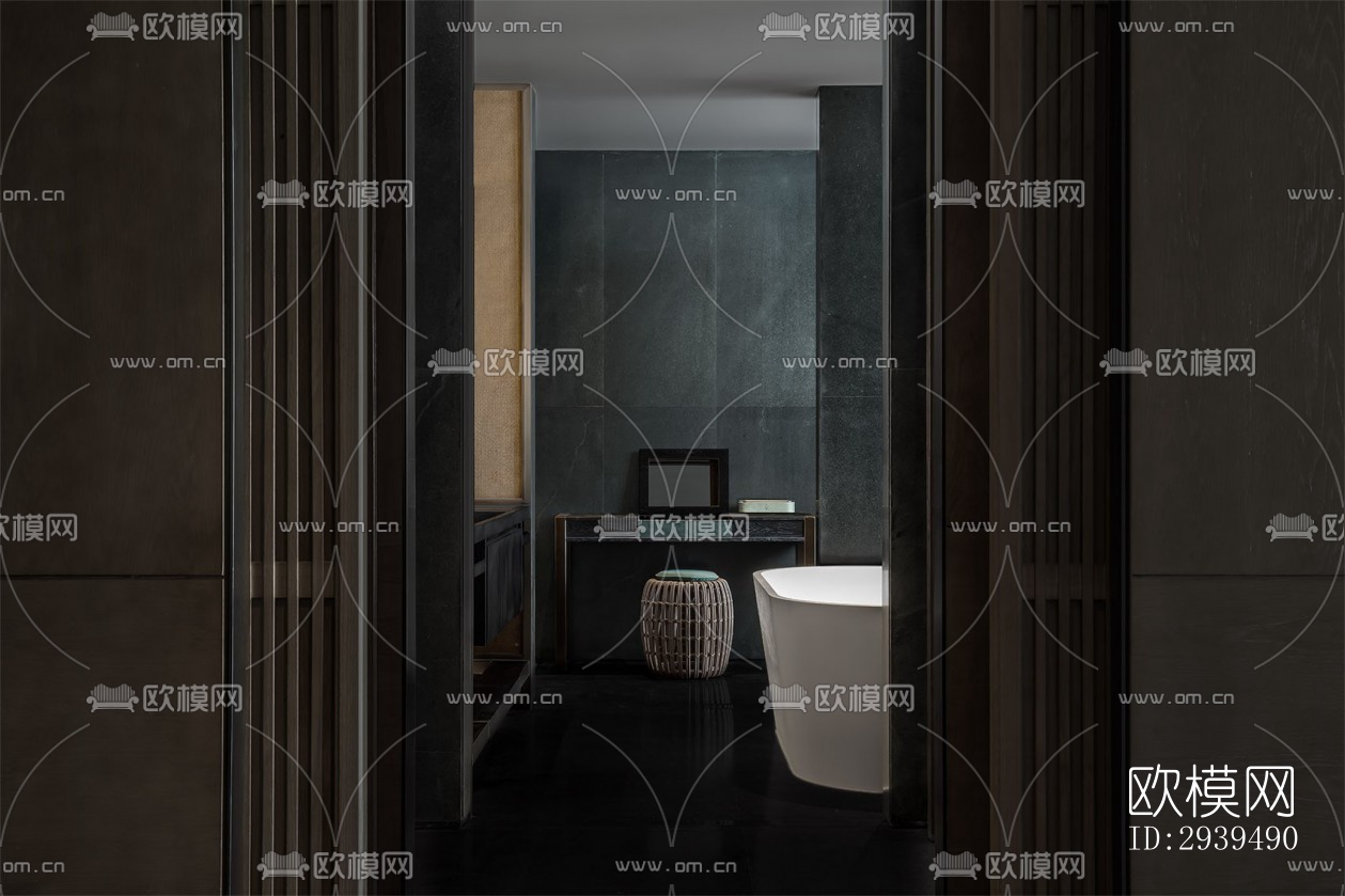 现代酒店民宿效果图下载（渲染图16）