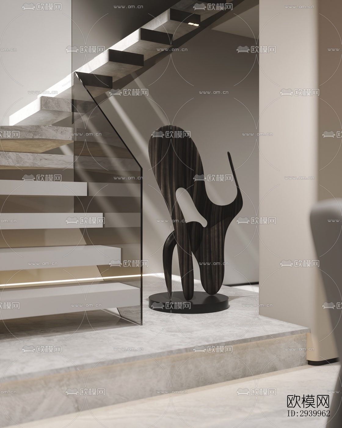 现代复式效果图下载（渲染图6）