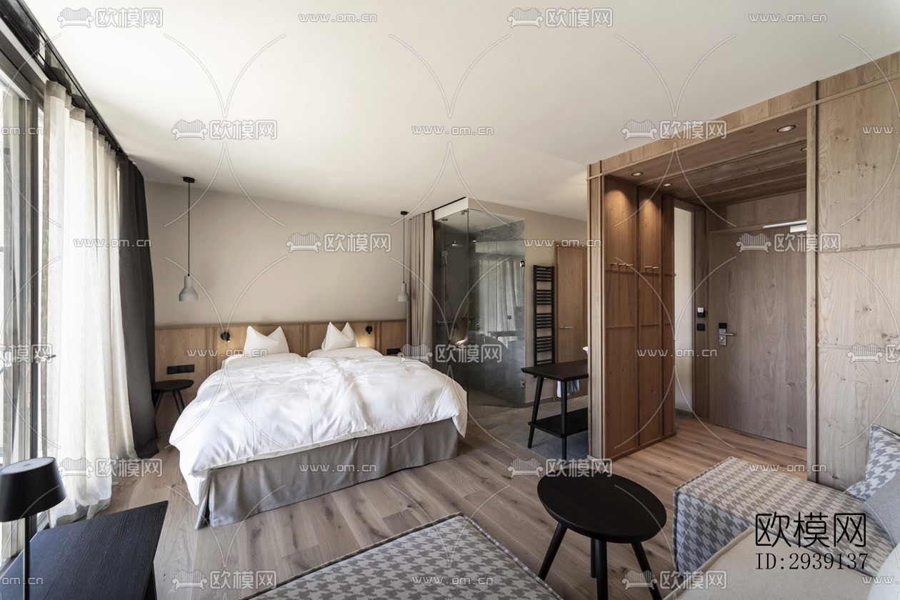 北欧酒店民宿效果图下载（渲染图11）