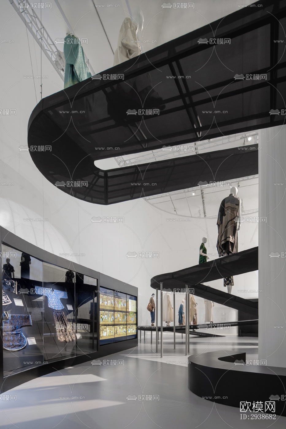 現(xiàn)代展覽展廳效果圖下載（渲染圖8）