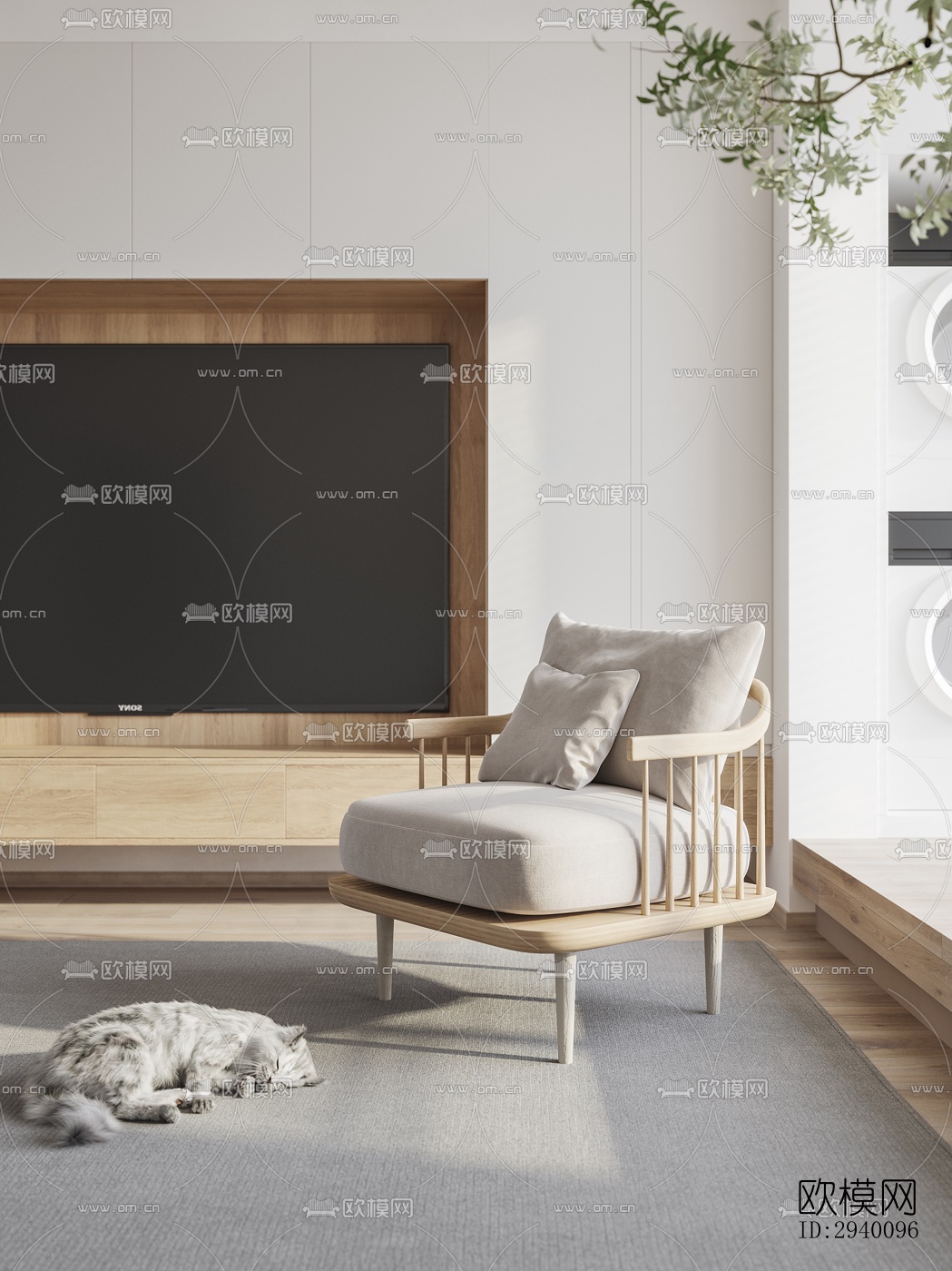 北欧平层效果图下载（渲染图13）