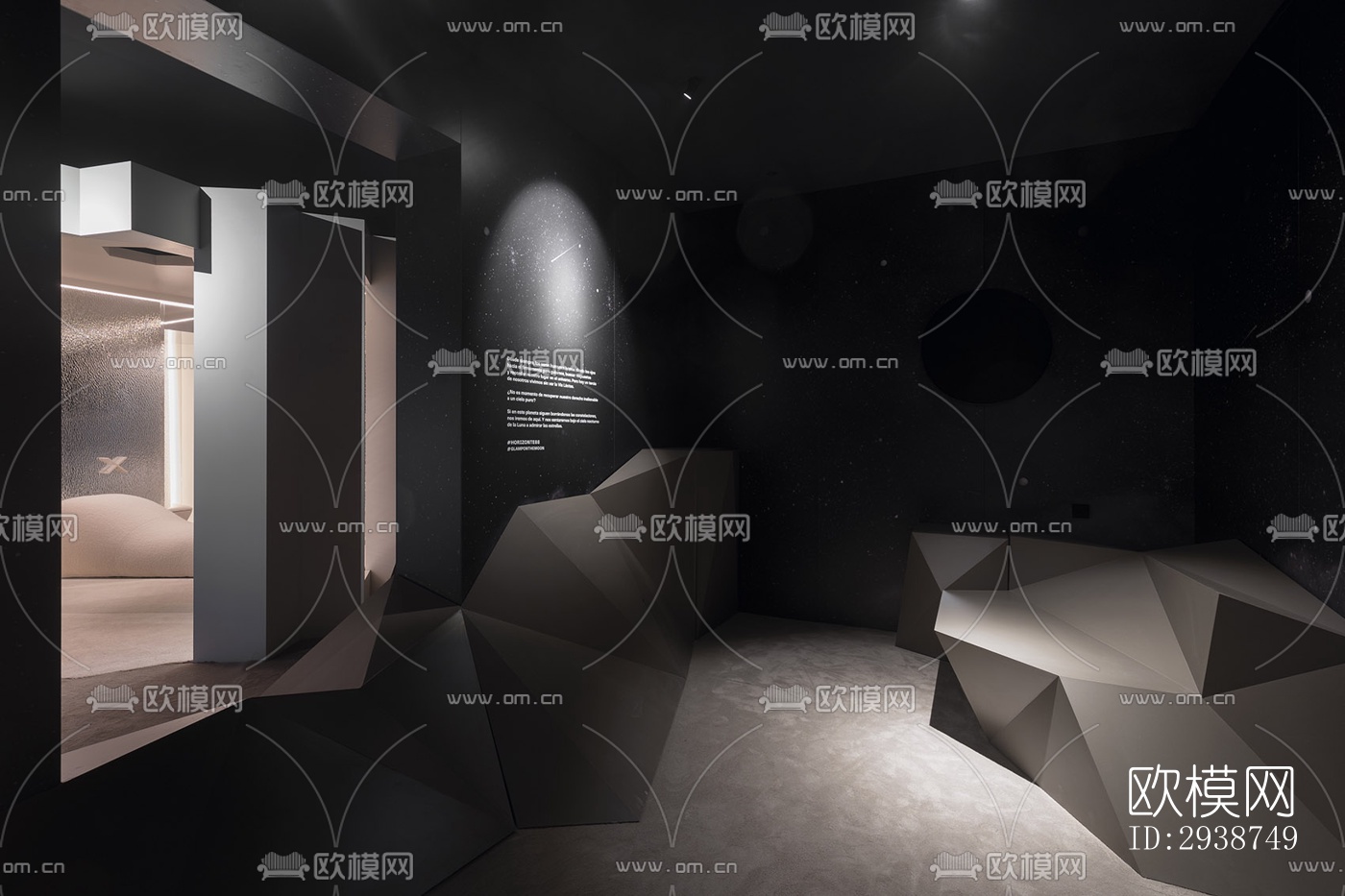 现代展览展厅效果图下载（渲染图14）