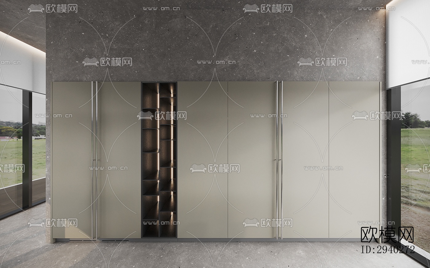 现代平层效果图下载（渲染图12）