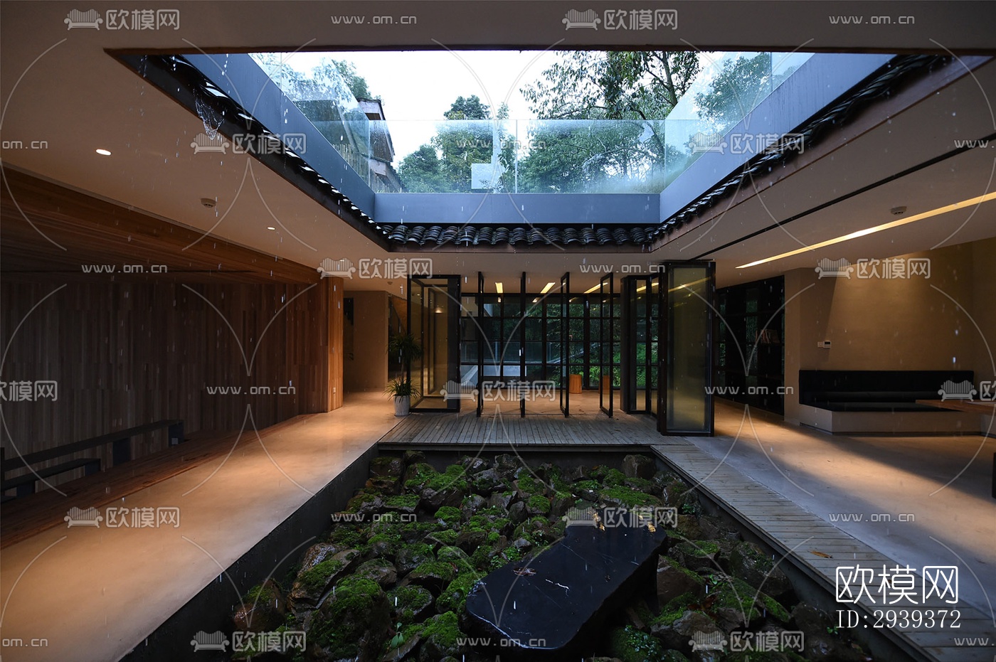 中式酒店民宿效果图下载（渲染图12）