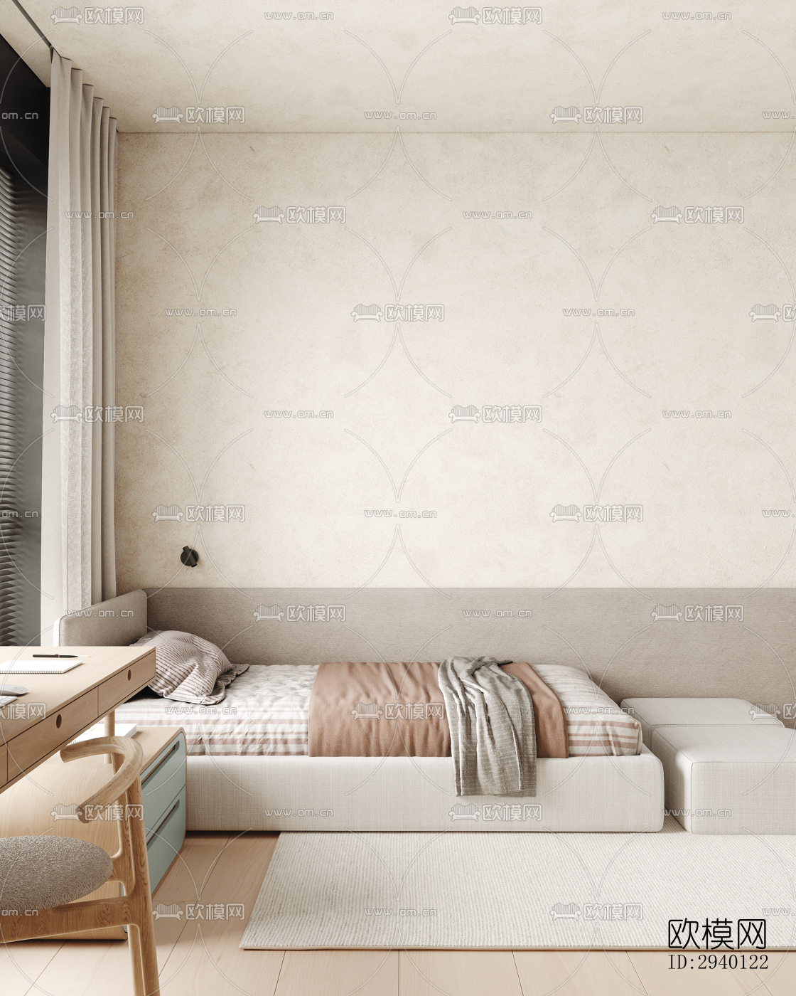 北欧平层效果图下载（渲染图3）