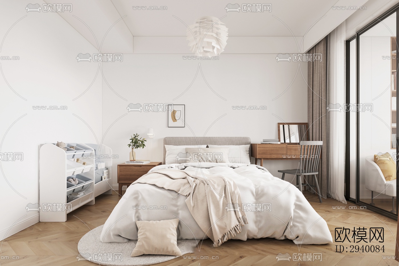 北欧平层效果图下载（渲染图13）