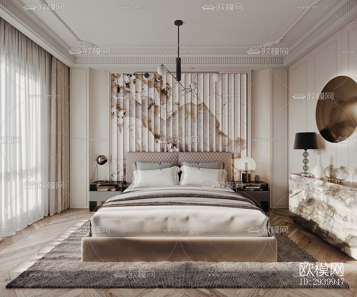 欧式复式效果图下载（渲染图6）