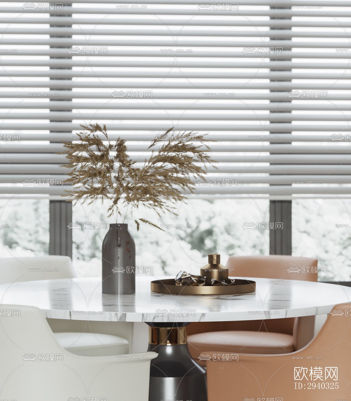 现代平层效果图下载（渲染图9）