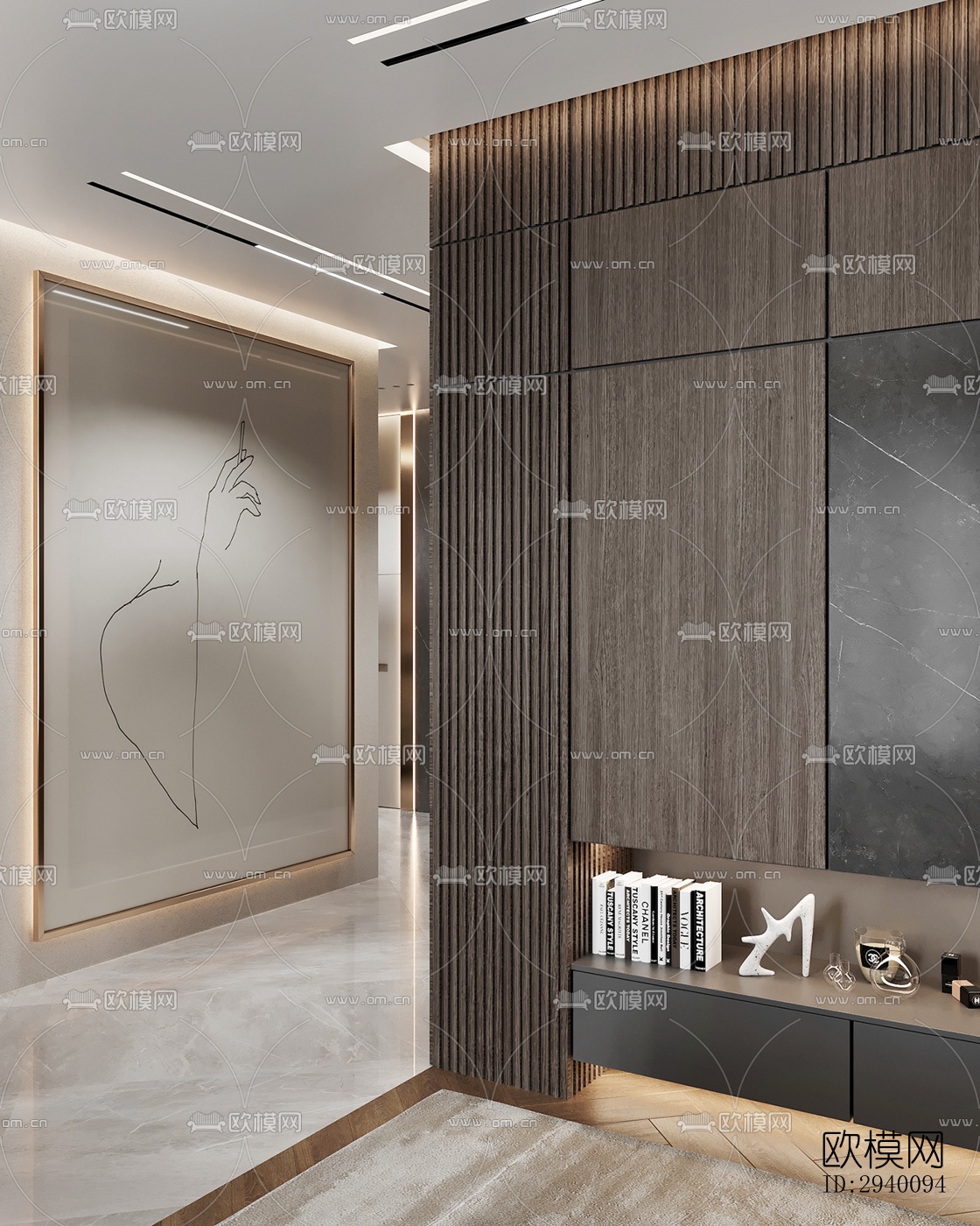 北欧平层效果图下载（渲染图13）