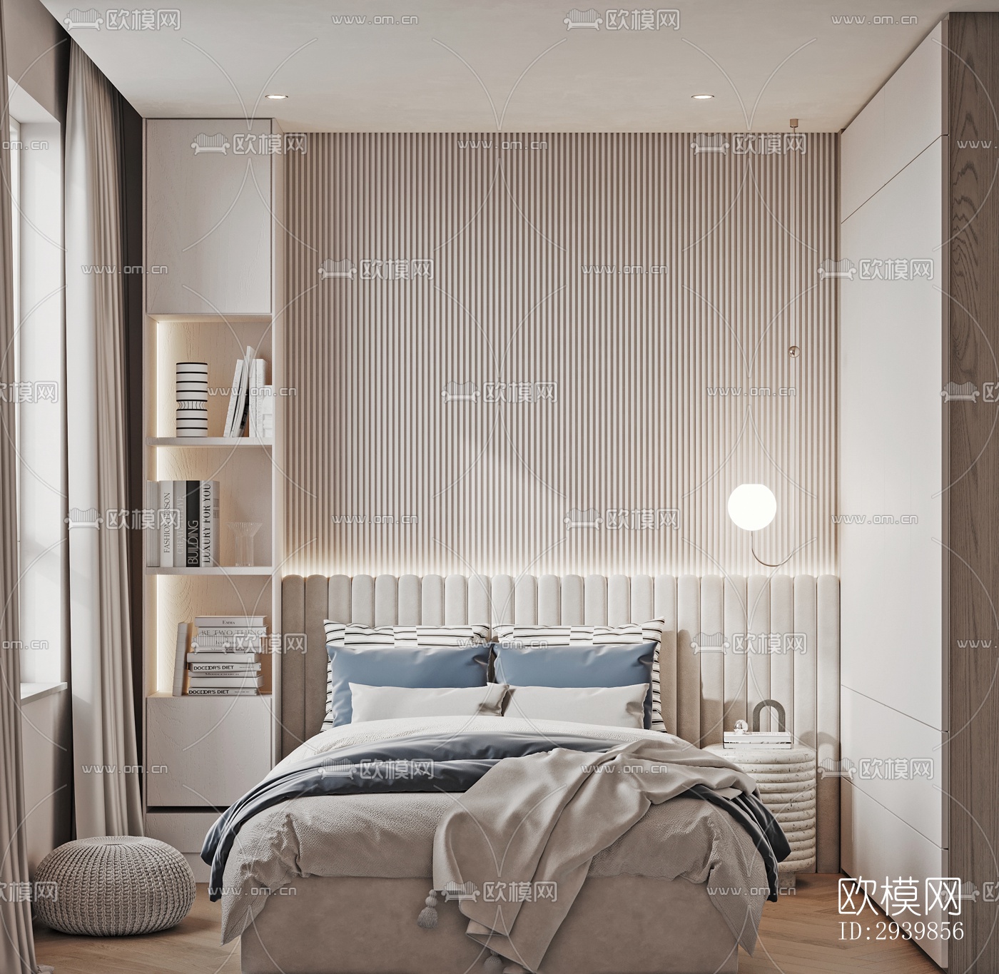 侘寂别墅效果图下载（渲染图4）