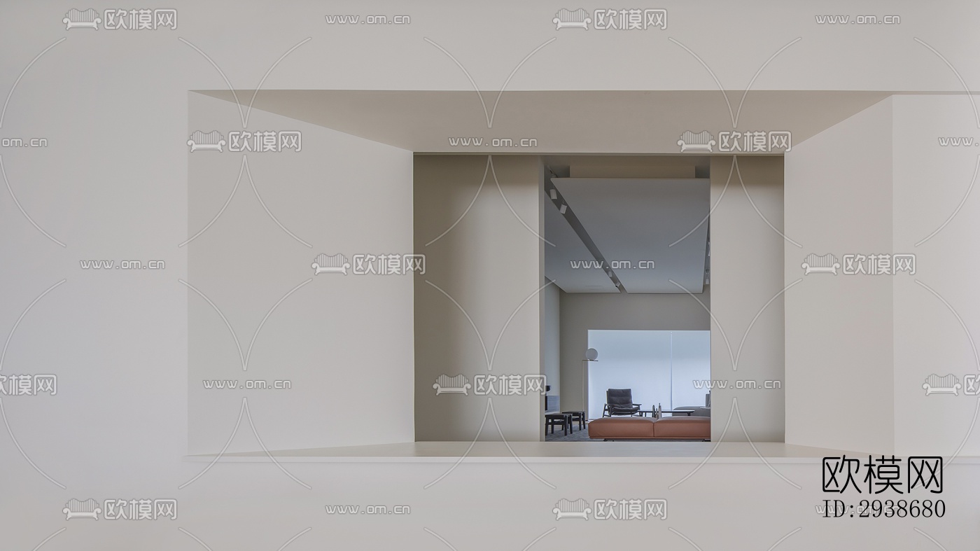 现代展览展厅效果图下载（渲染图6）