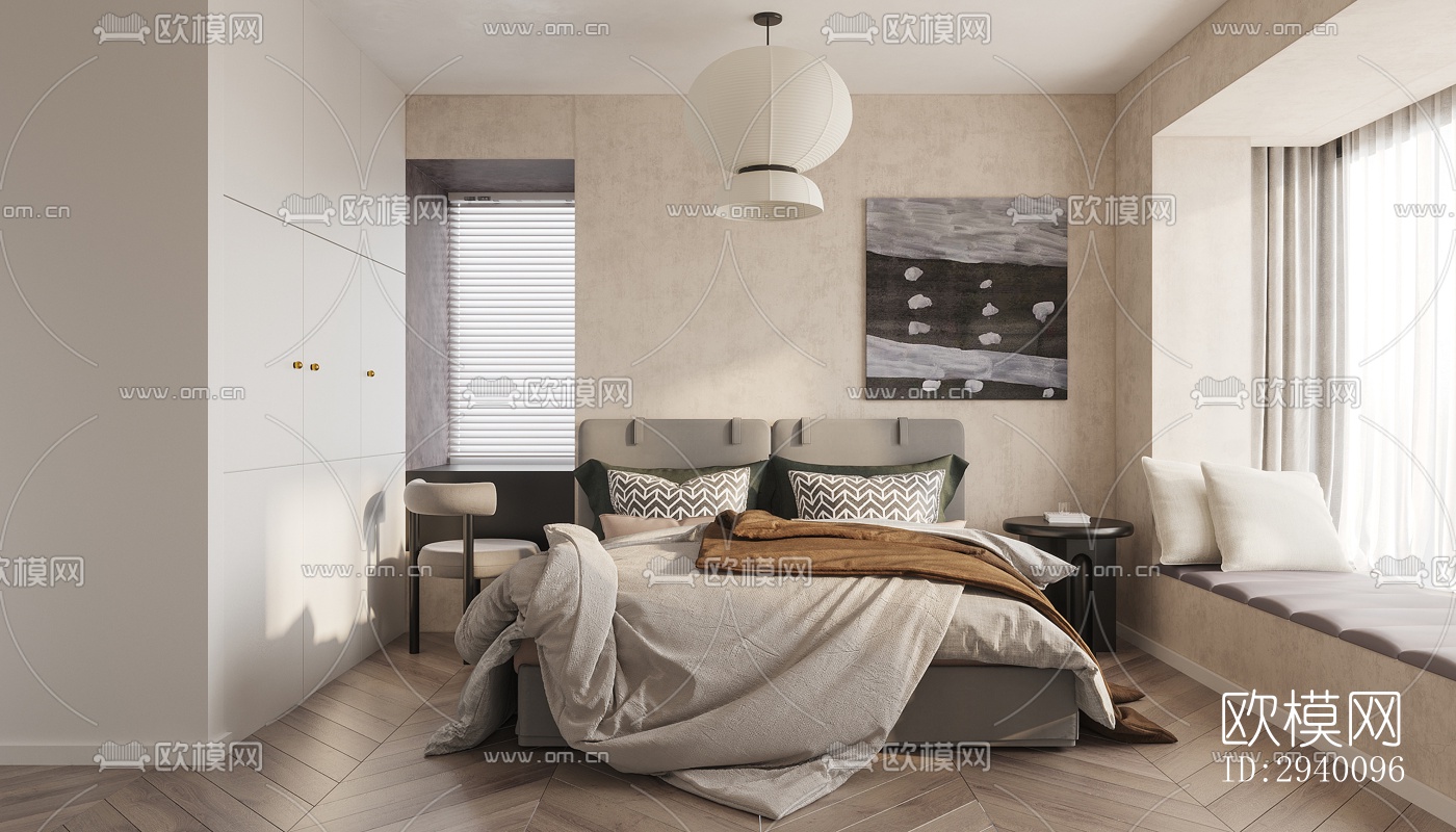 北欧平层效果图下载（渲染图4）