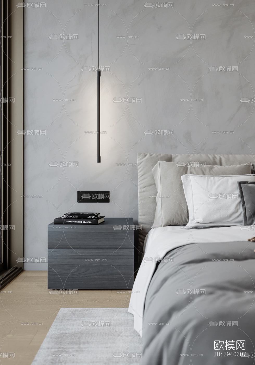 现代平层效果图下载（渲染图15）