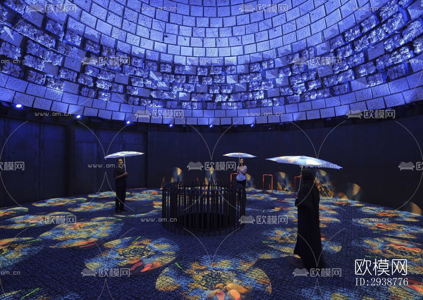 现代展览展厅效果图下载（渲染图3）