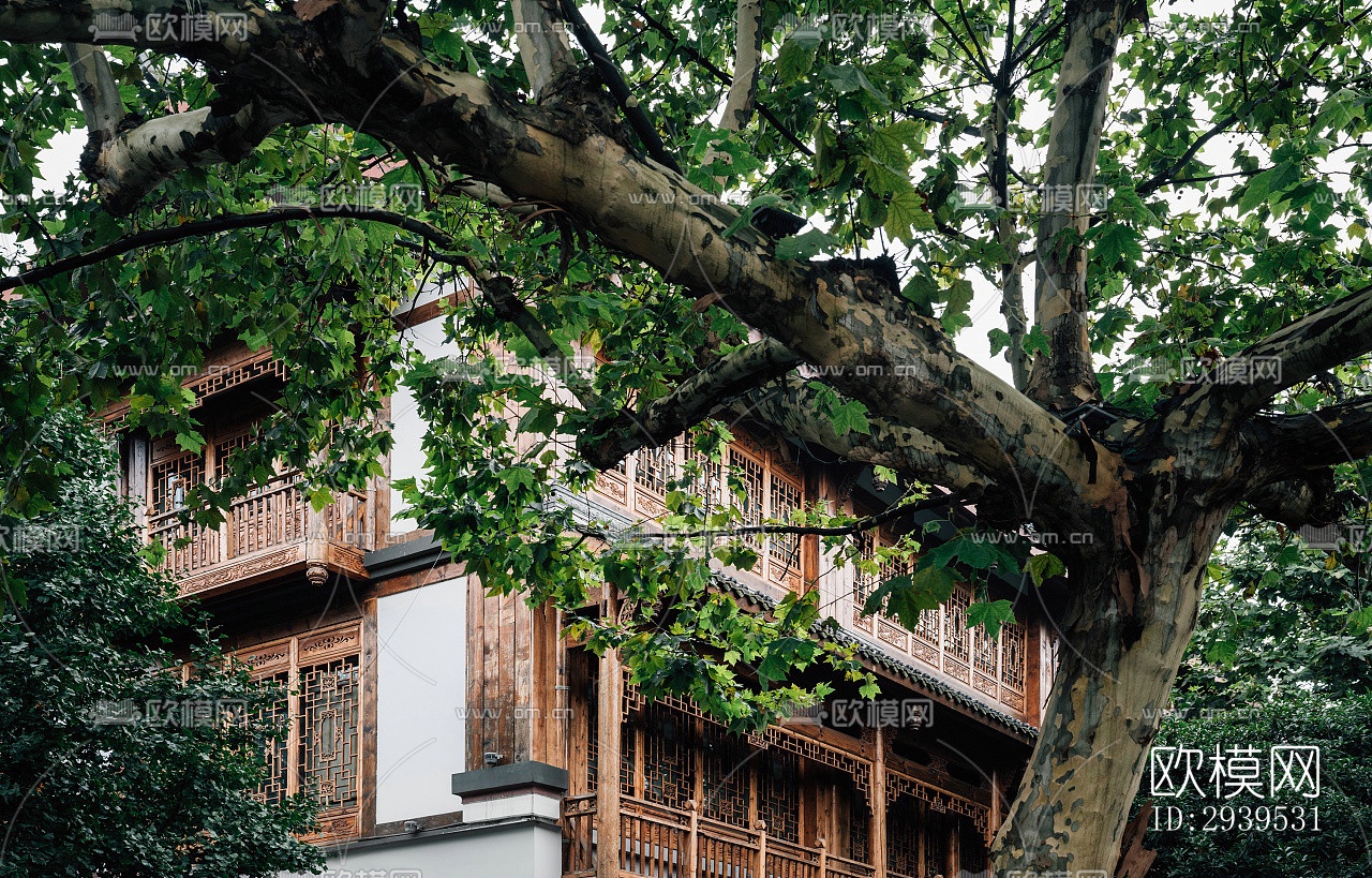 现代酒店民宿效果图下载（渲染图2）