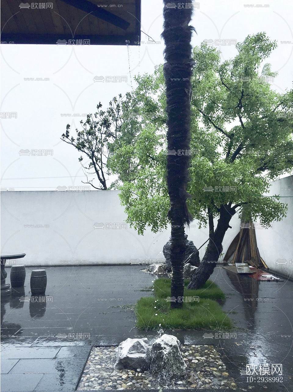 中式酒店民宿效果图下载（渲染图8）