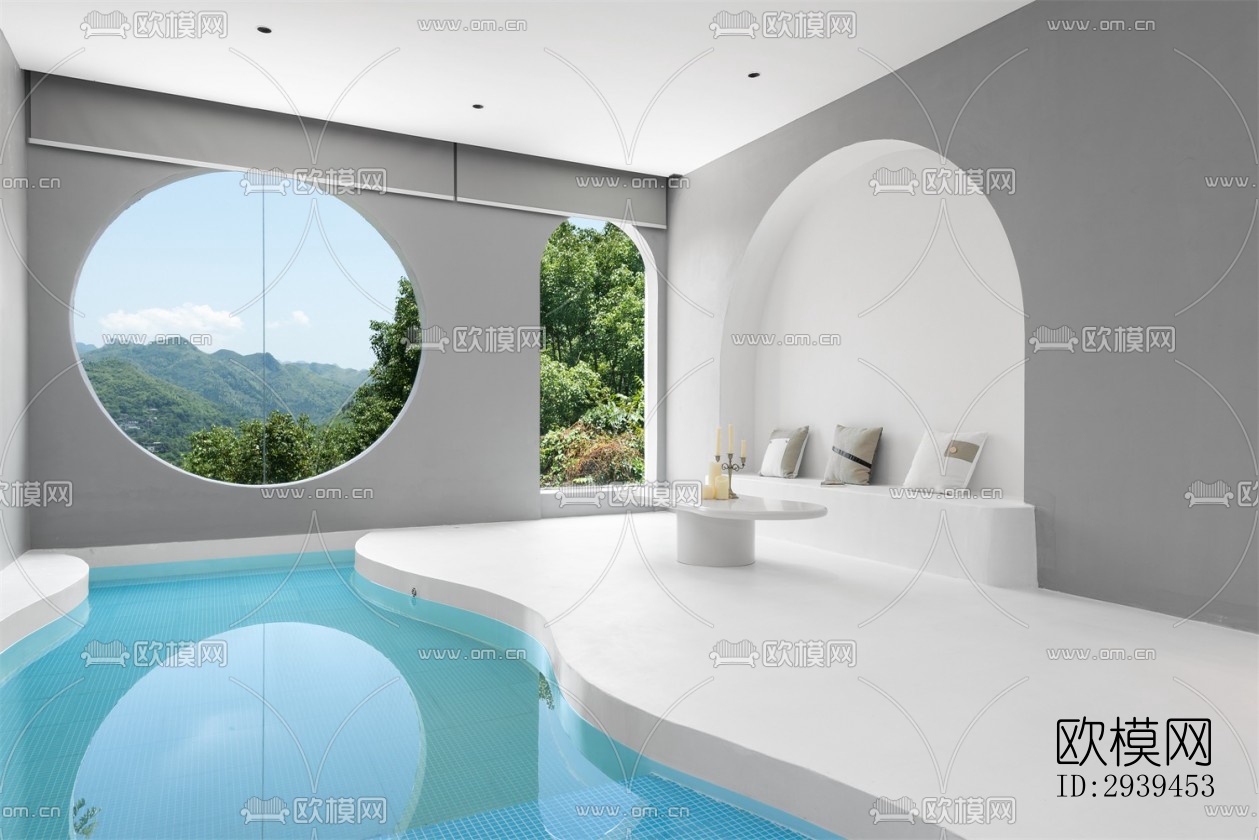 现代酒店民宿效果图下载（渲染图2）