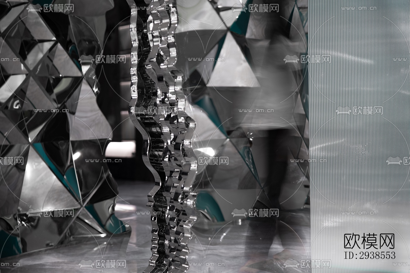 工业风展览展厅效果图下载（渲染图6）
