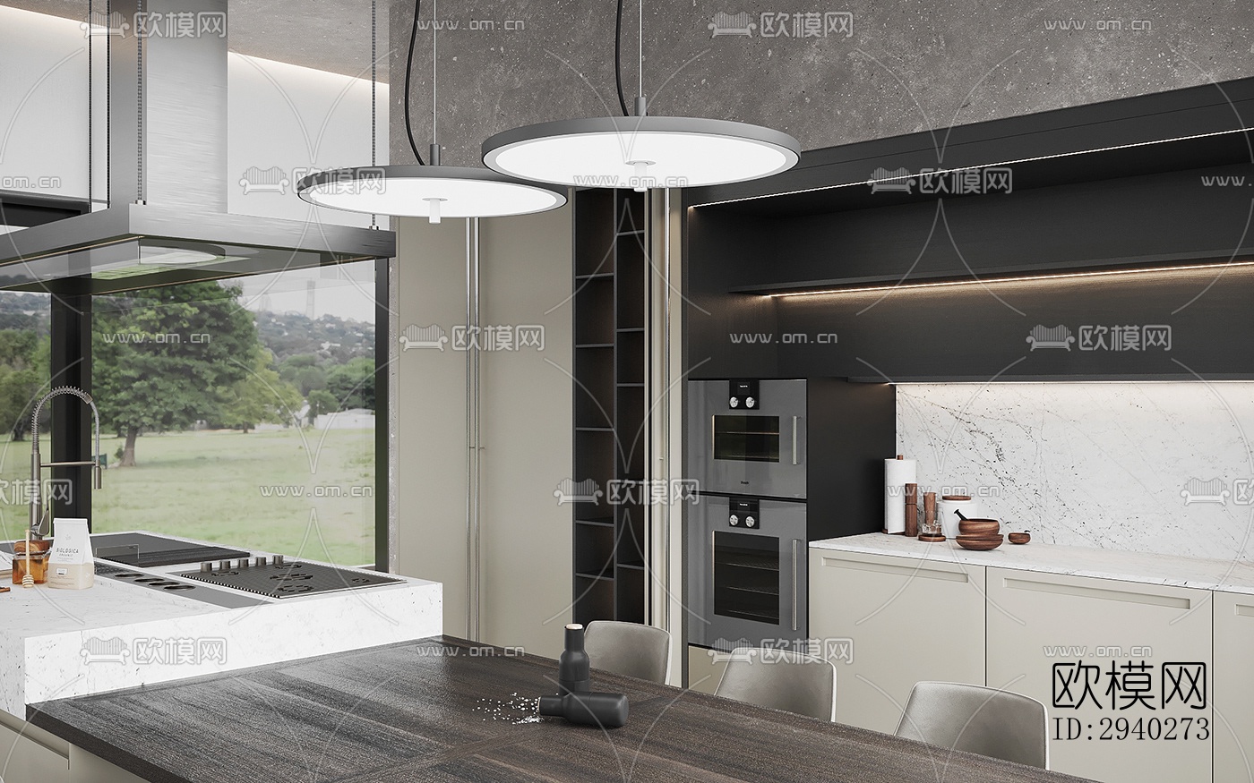 现代平层效果图下载（渲染图3）