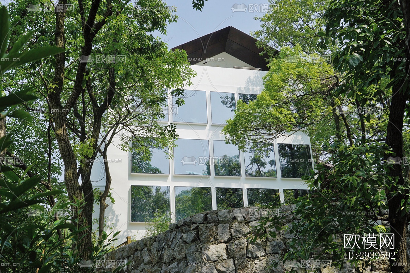 现代酒店民宿效果图下载（渲染图17）