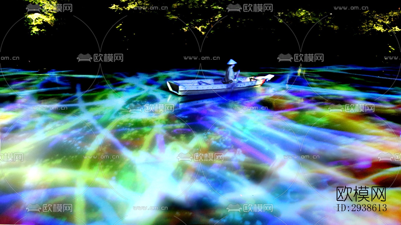 日式展览展厅效果图下载（渲染图9）