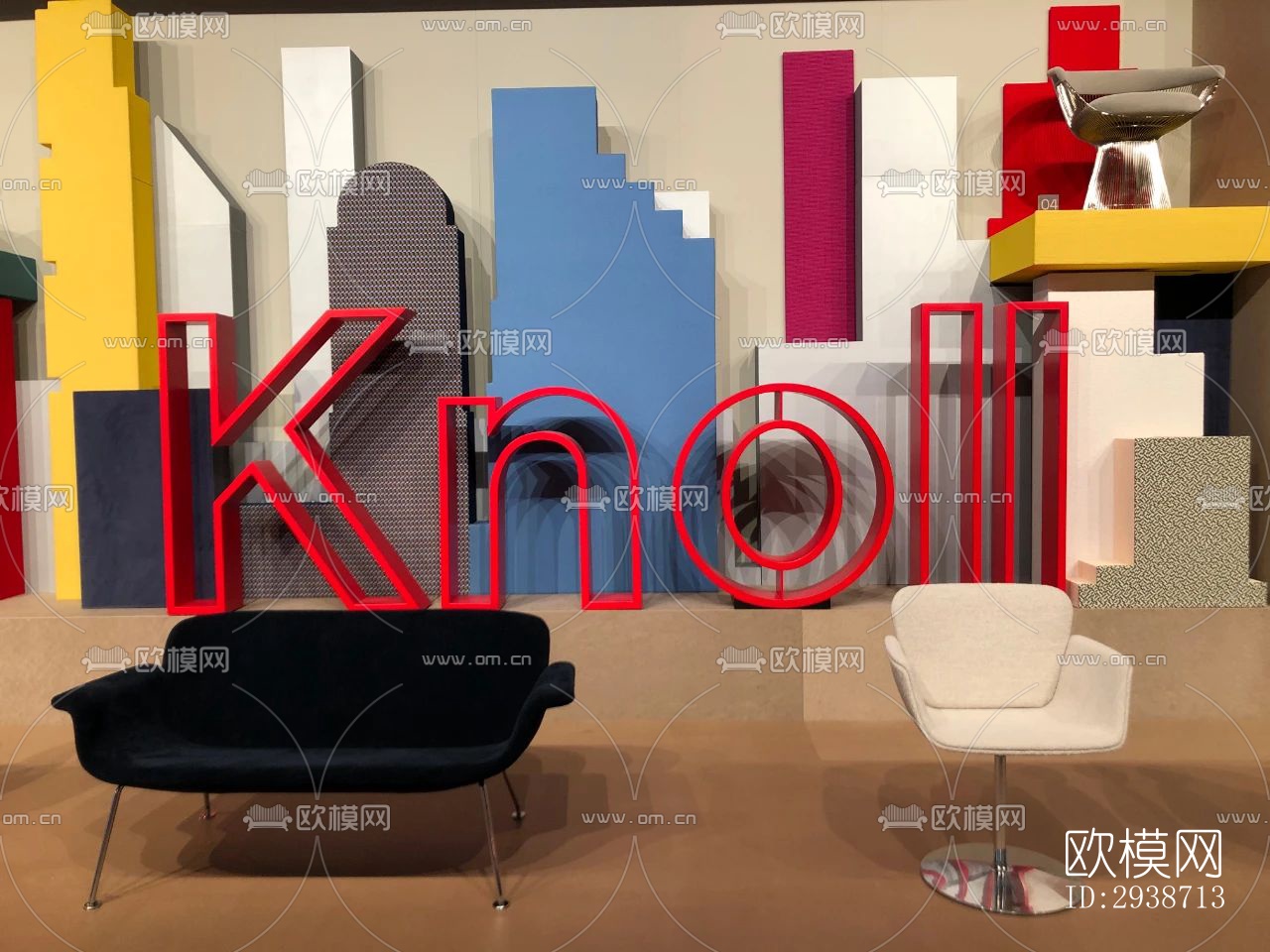 现代展览展厅效果图下载（渲染图2）