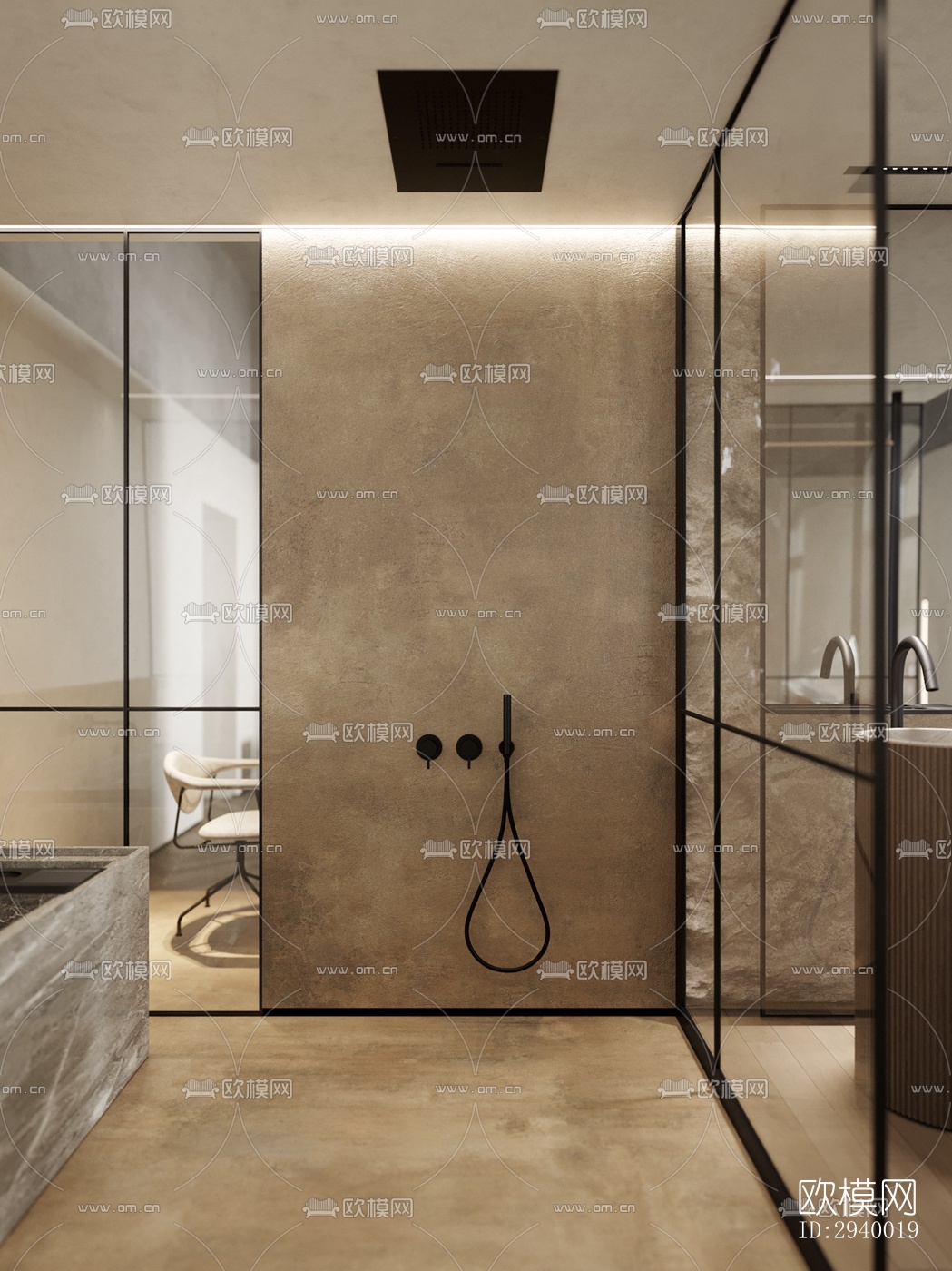 侘寂平层效果图下载（渲染图11）