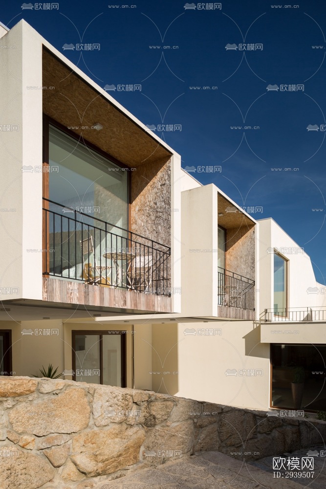 现代酒店民宿效果图下载（渲染图5）