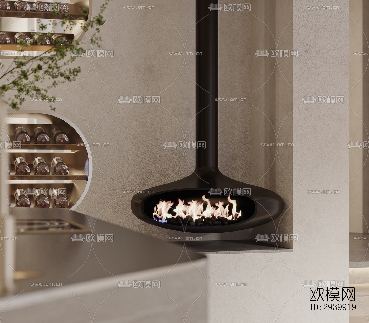 侘寂复式效果图下载（渲染图15）