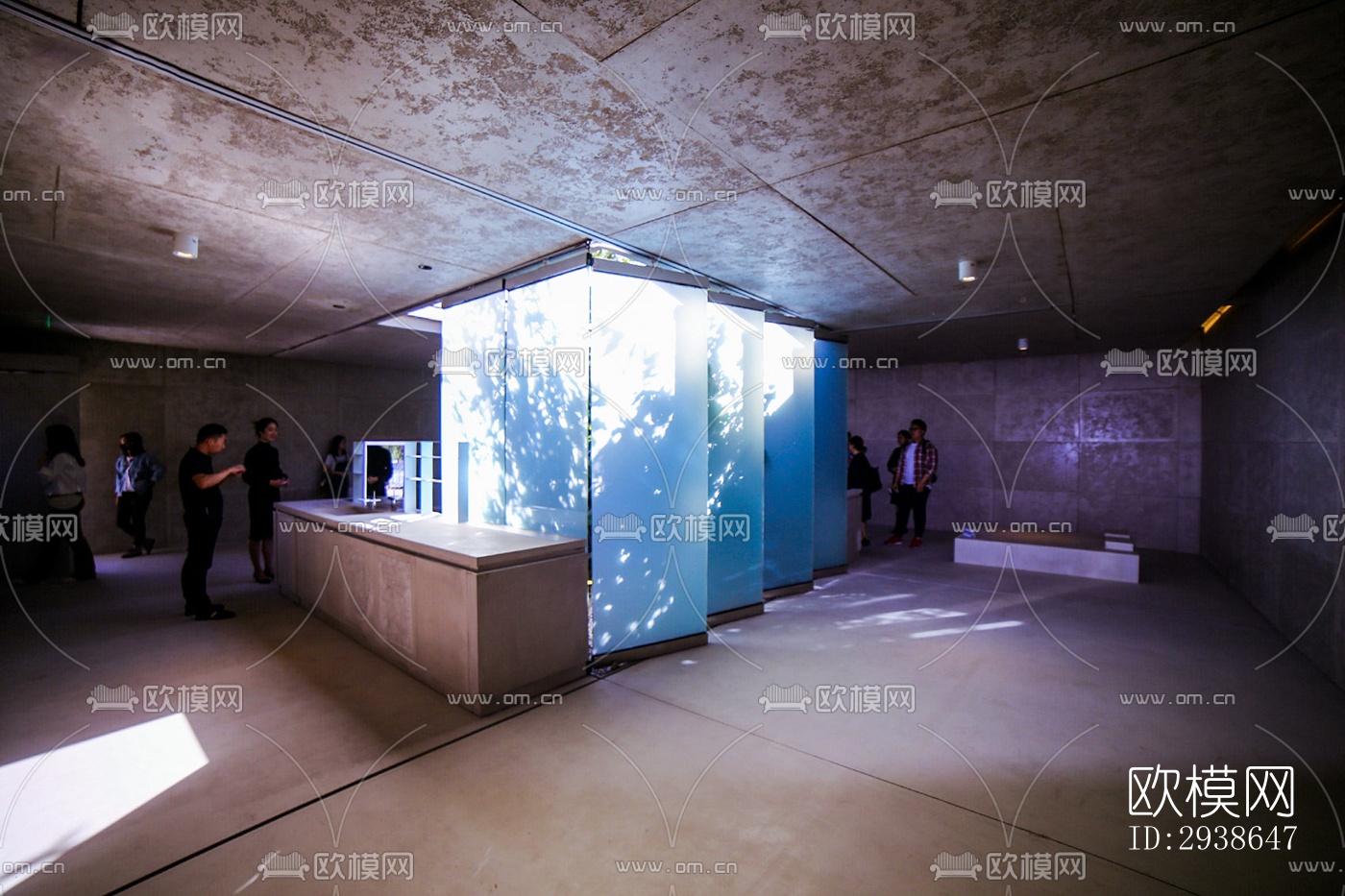 现代展览展厅效果图下载（渲染图8）