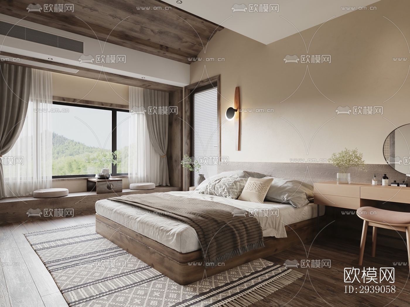 侘寂酒店民宿效果图下载（渲染图2）