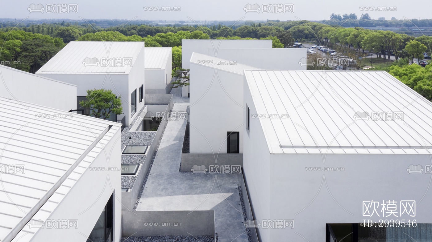 现代酒店民宿效果图下载（渲染图1）