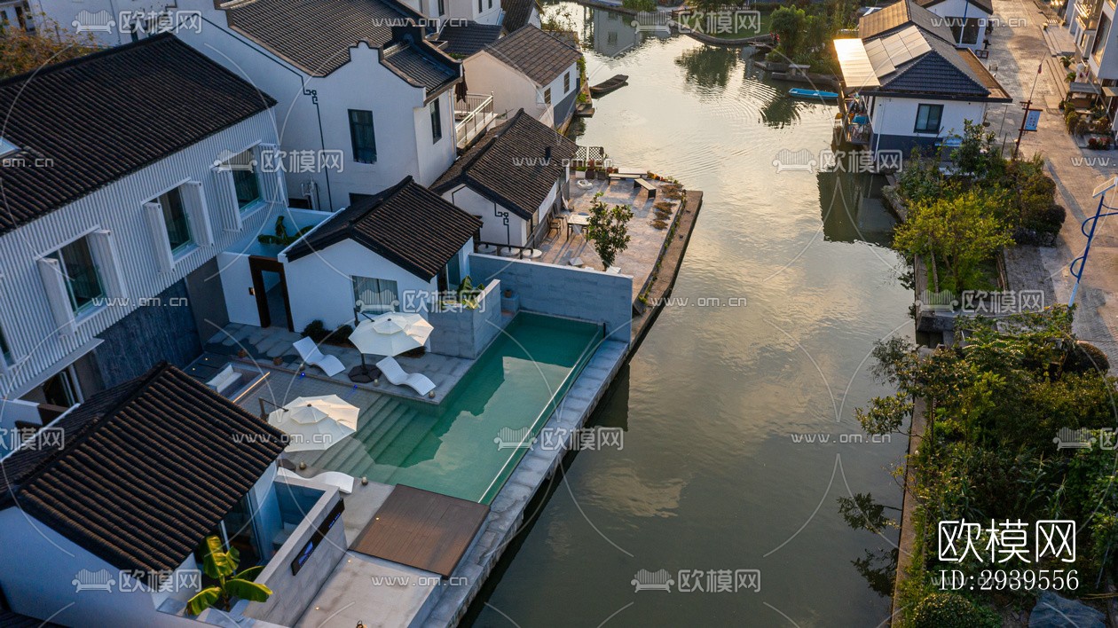 现代酒店民宿效果图下载（渲染图9）