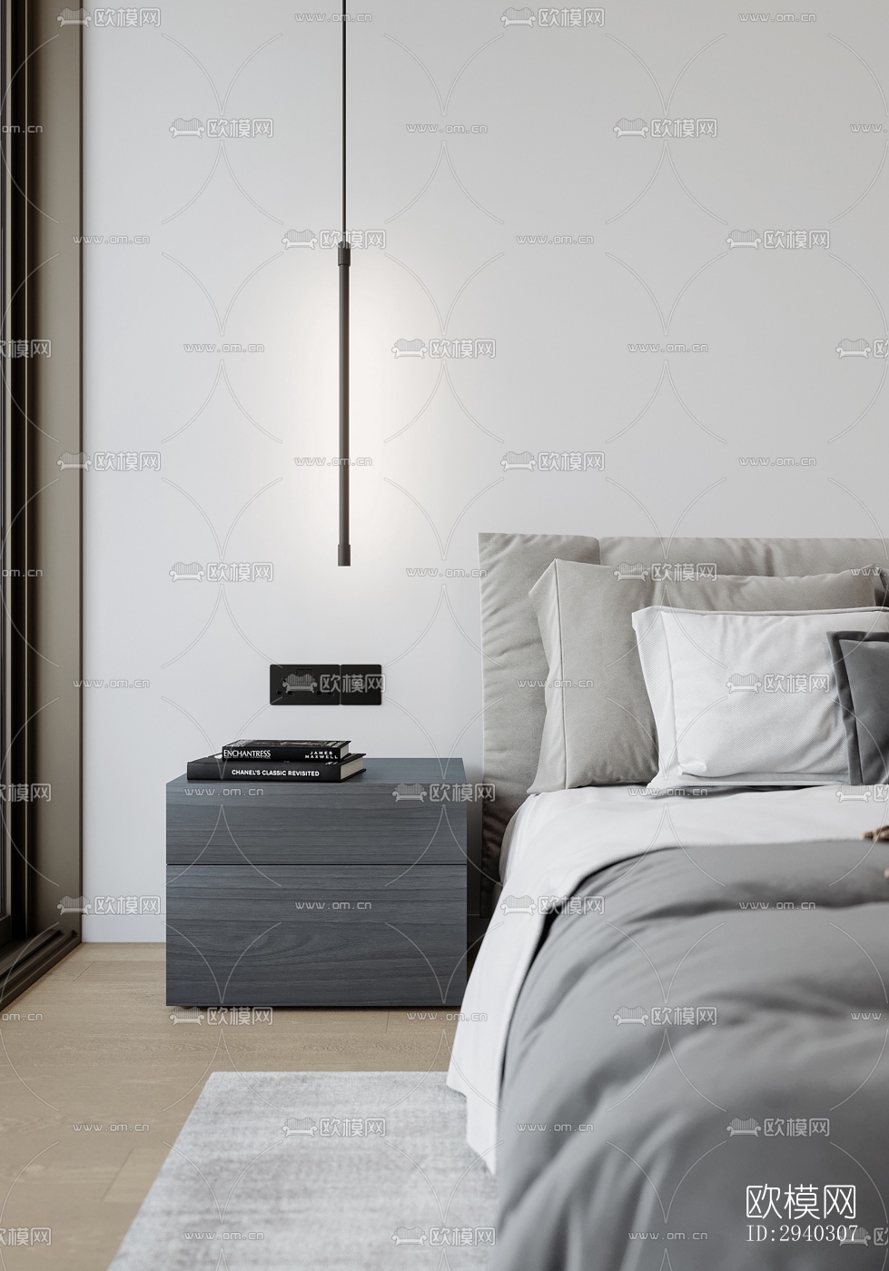 现代平层效果图下载（渲染图18）