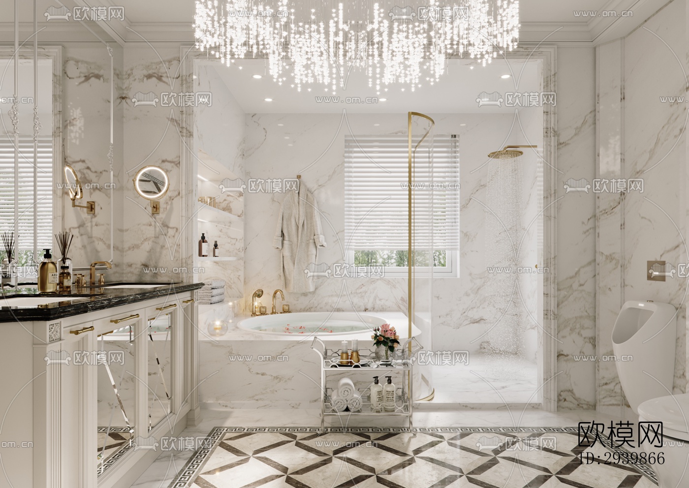 法式别墅效果图下载（渲染图9）