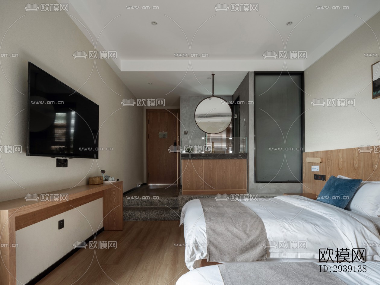 北欧酒店民宿效果图下载（渲染图2）