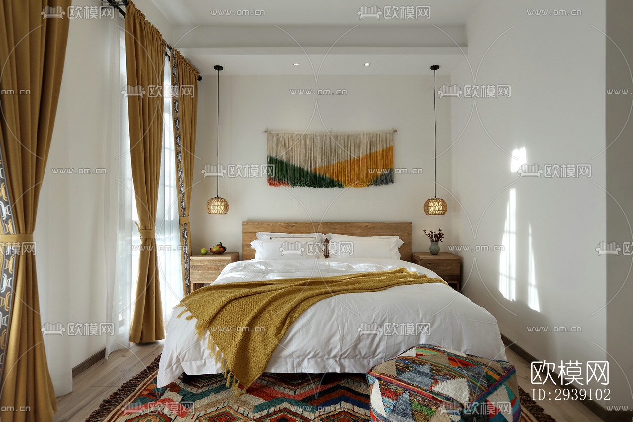 北欧酒店民宿效果图下载（渲染图11）