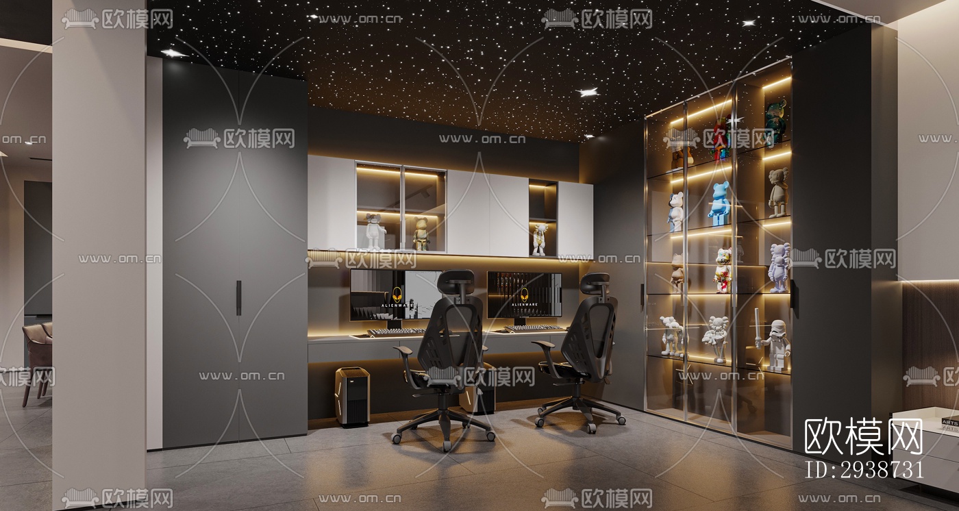 现代展览展厅效果图下载（渲染图14）