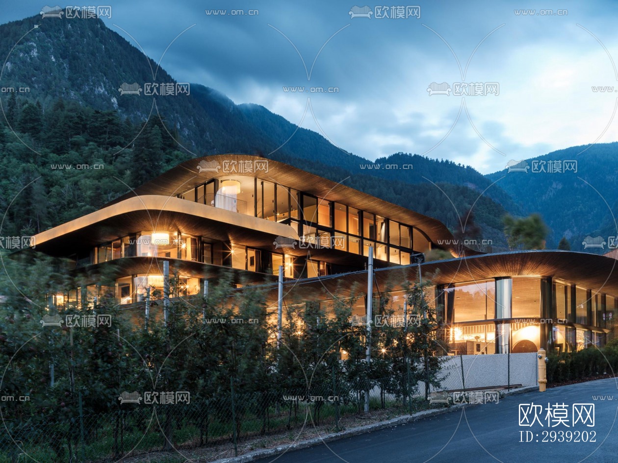 后现代酒店民宿效果图下载（渲染图5）