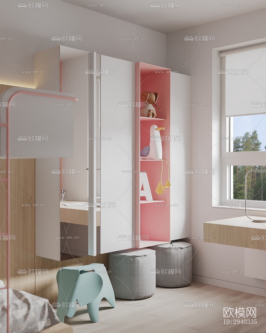 现代平层效果图下载（渲染图7）