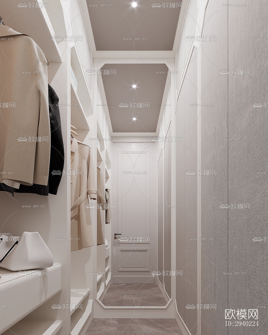 法式平层效果图下载（渲染图18）